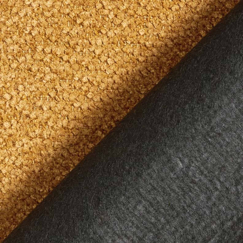 Tissu de revêtement poils doux – moutarde,  image number 3