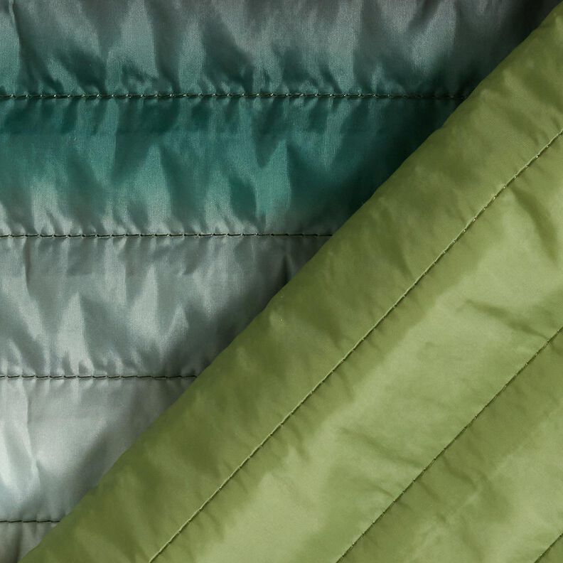 Tissu matelassé léger dégradé de couleurs – sapin bleu, image number 4