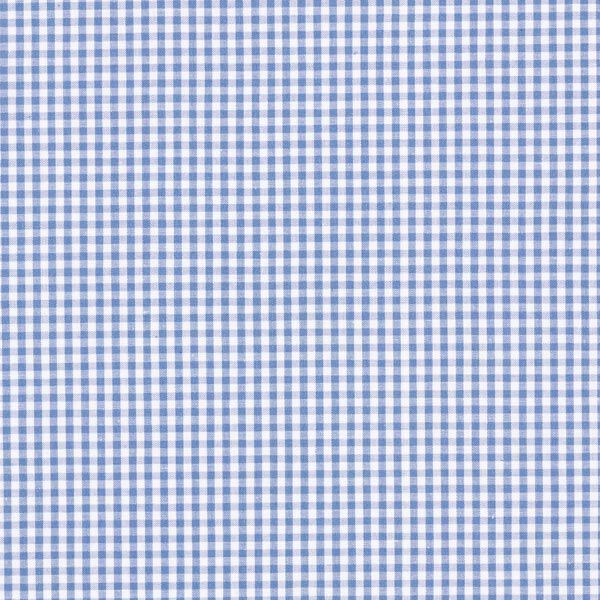 Popeline coton Petit carreaux Vichy, teints en fil – bleu jean/blanc,  image number 1
