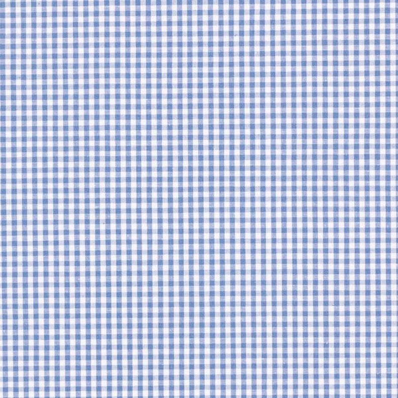 Popeline coton Petit carreaux Vichy, teints en fil – bleu jean/blanc,  image number 1