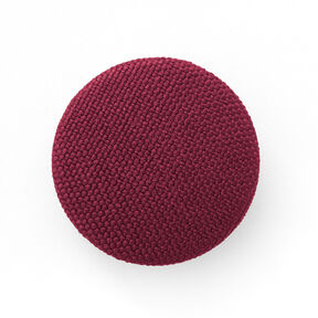 Bouton recouvert, Classic Poly – rouge bordeaux, 