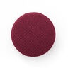 Bouton recouvert, Classic Poly – rouge bordeaux,  thumbnail number 1