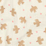 GOTS Tissu double gaze de coton Oiseaux et coeurs | Poppy Fabrics – écru,  thumbnail number 3
