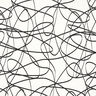 Tissu de décoration Jacquard Lignes abstraites – ivoire/noir,  thumbnail number 1