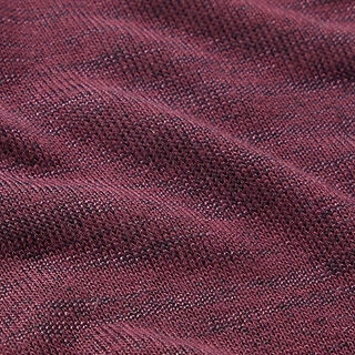 Maille fine chinée – merlot, 