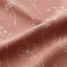 Tissu de décoration Semi-panama Fleurs délicates – vieux rose,  thumbnail number 2
