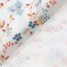 Tissu double gaze de coton Vrilles de fleurs romantiques – blanc,  thumbnail number 4
