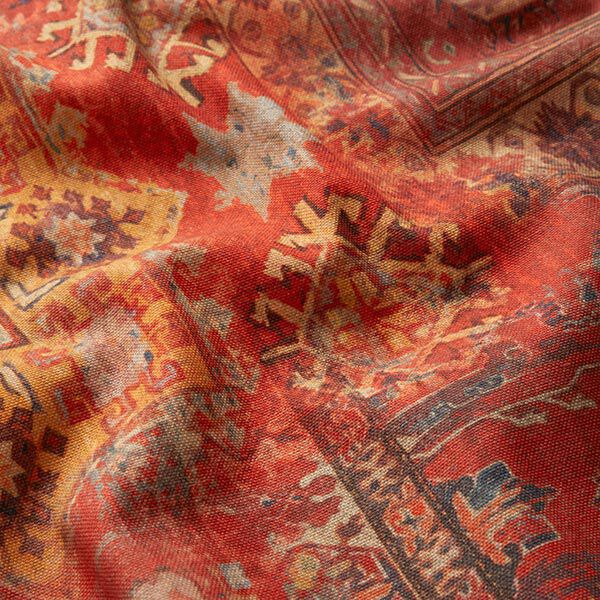 Tissu décoratif Semi-panama Ornements ethniques – terre cuite,  image number 2