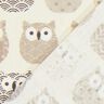 Tissu en coton Cretonne hibou – crème/gris,  thumbnail number 3
