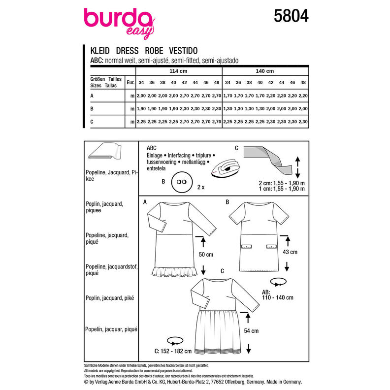 Robe | Burda 5804 | 34-48, image number 12