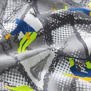 Sweatshirt gratté Snowboard Impression numérique – gris/argent, 