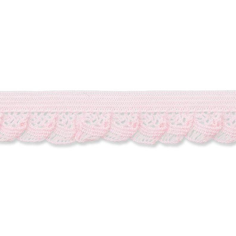 Dentelle ruchée élastique [15 mm] – rose,  image number 1