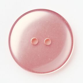 Bouton 2 trous brillant [Ø 25 mm] – rose, 
