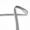 Biais Vichy à carreaux avec bordure au crochet [20 mm] – noir,  thumbnail number 2