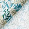Tissu en coton Cretonne Branches tendres – blanc/pétrole légère,  thumbnail number 4