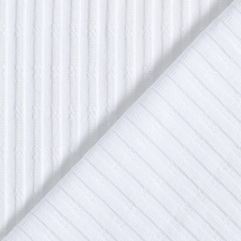 Jersey côtelé Modèle de tricot – blanc,  image number 4