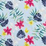 Tissu en coton Fleurs tropicales – bleu clair,  thumbnail number 2