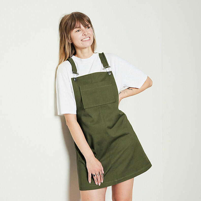 Velours milleraies Uni – olive foncé, image number 7
