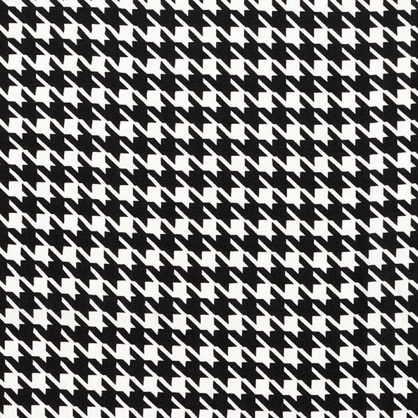 Tissu en viscose Pied-de-poule – noir/blanc,  image number 1