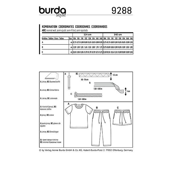 Haut, Burda 9288 | 104-146, image number 11