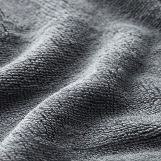 Tissu éponge douillet Bambou Uni – gris foncé, 