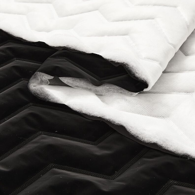 Tissu matelassé Tissu peau de pêche à chevrons | Katia Fabrics – noir,  image number 6