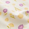 Tissu de décoration Semi-panama Petites fleurs de printemps – écru/jaune vanille,  thumbnail number 2