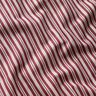 Tissu de décoration Semi-panama Rayures fines – rouge bordeaux/nature,  thumbnail number 2