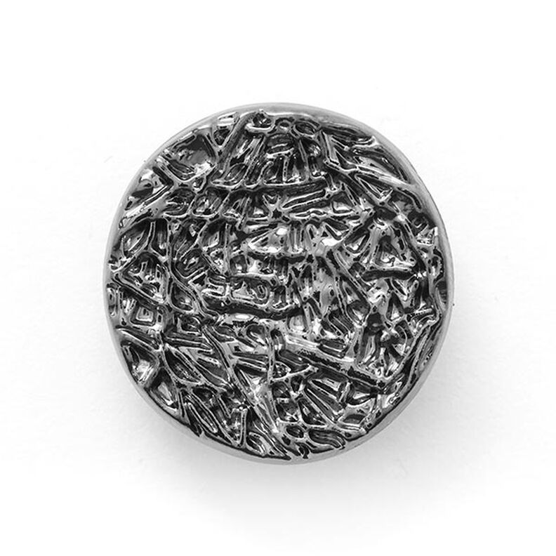 Bouton métallique Météore  – argent métallique,  image number 1