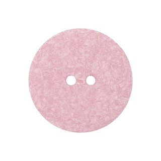 Bouton polyester 2 trous  – rose, 