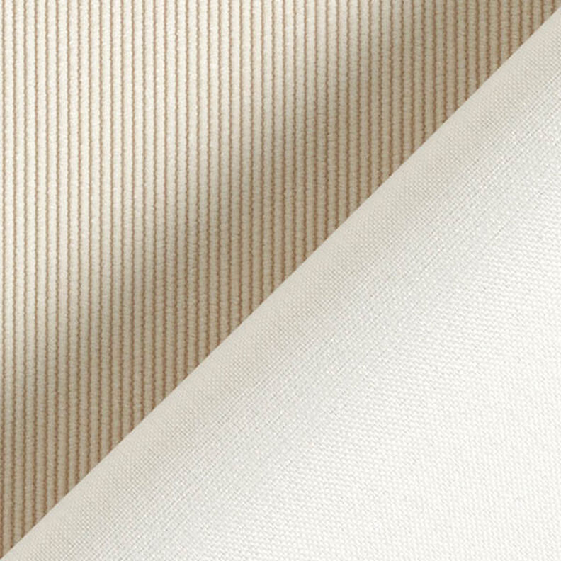 Tissu de revêtement Velours milleraies – écru, image number 3