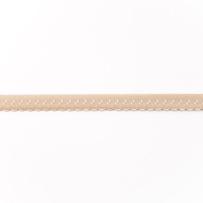 Bande à border élastique Dentelle [12 mm] – beige,  image number 1
