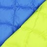 Tissu matelassé Carrés ondulants – bleu roi/vert fluo,  thumbnail number 4