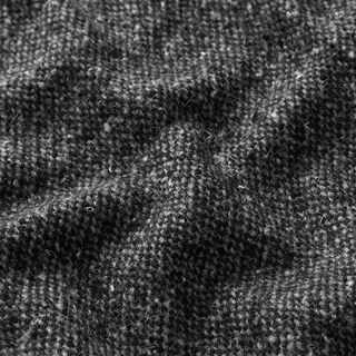 Tissu pour manteau tissage brut – noir/gris, 