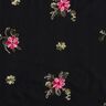 Popeline coton Broderie bouquets de fleurs – noir/baies,  thumbnail number 1