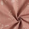 Tissu de décoration Semi-panama Fleurs délicates – vieux rose,  thumbnail number 3