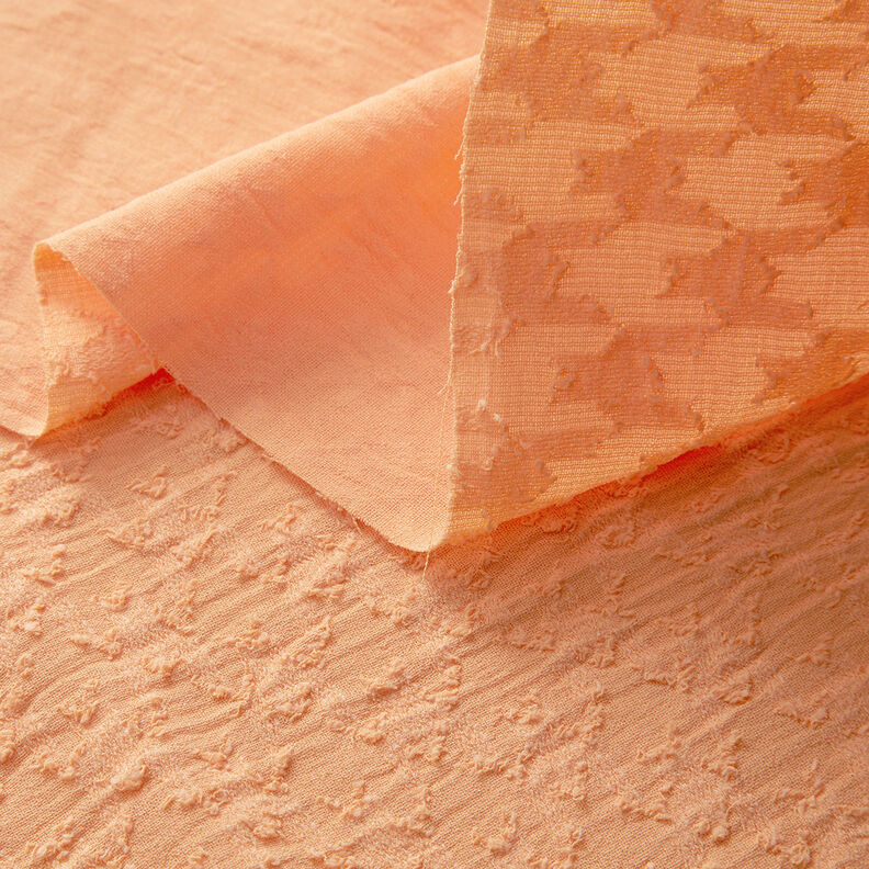 Jacquard dobby Pied-de-poule – abricot,  image number 3