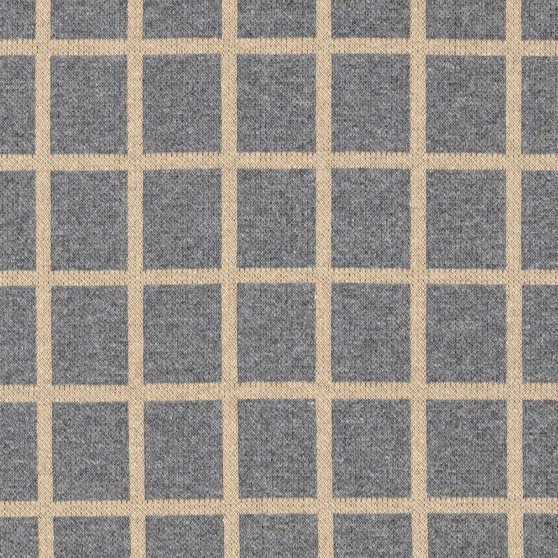 Jersey romanite à carreaux – gris/beige,  image number 1