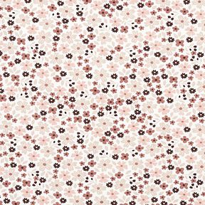 Jersey coton Jolies petites fleurs – écru, 