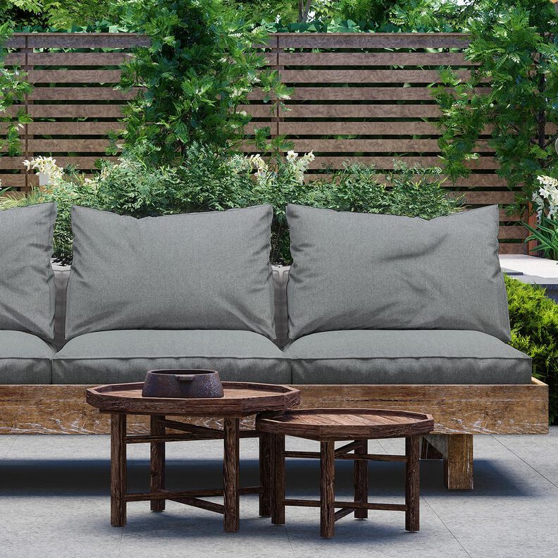 Tissu d’extérieur Canvas Uni – gris éléphant,  image number 5