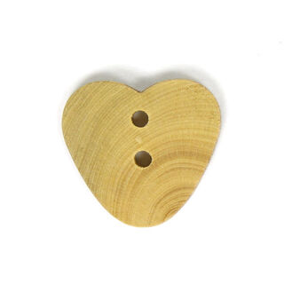 Bouton en bois, Sweet Heart nature, 