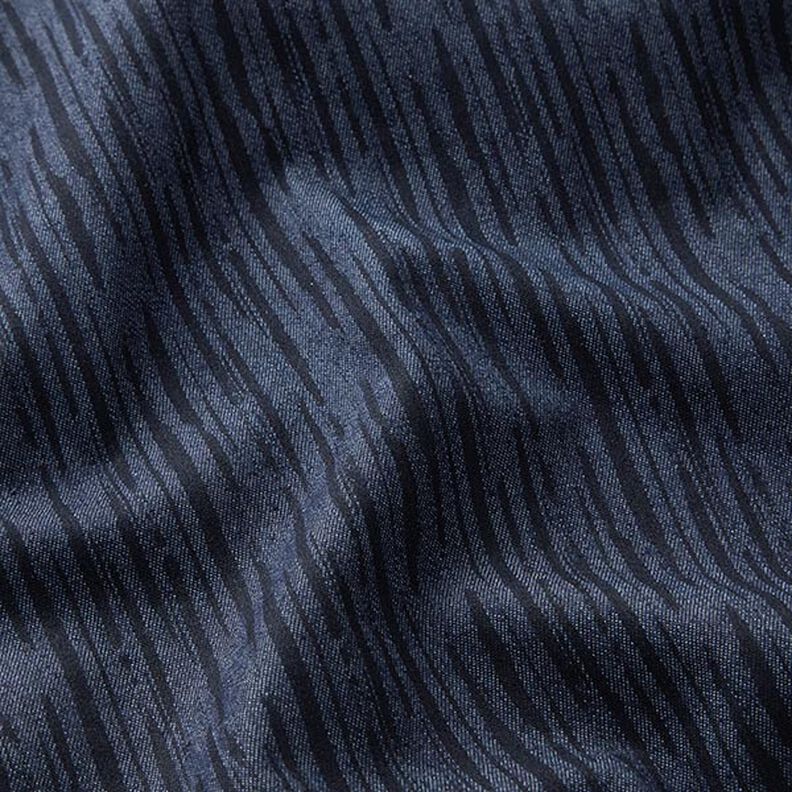 Jean stretch à rayures interrompues – bleu marine,  image number 2