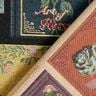 Tissu de décoration Gobelin Couverture de livre – noir/merlot,  thumbnail number 4