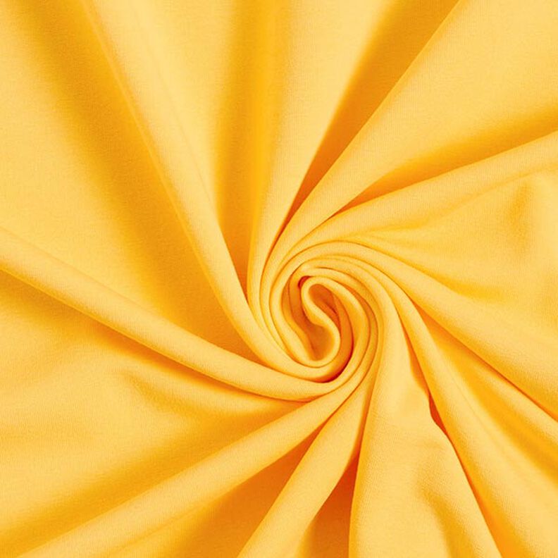 Molleton coton léger uni – jaune soleil, image number 1