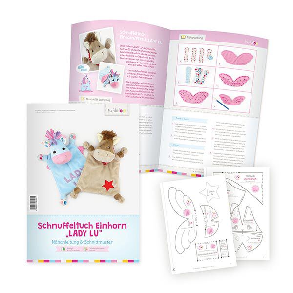 Coudre le doudou licorne : Patron en papier licorne / cheval "LADY LU" | Kullaloo, image number 7