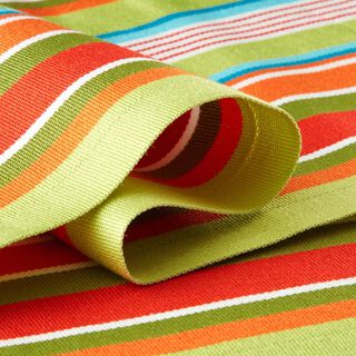 Extérieur Tissu pour chaise longue Rayures verticales 45 cm – vert/rouge, 