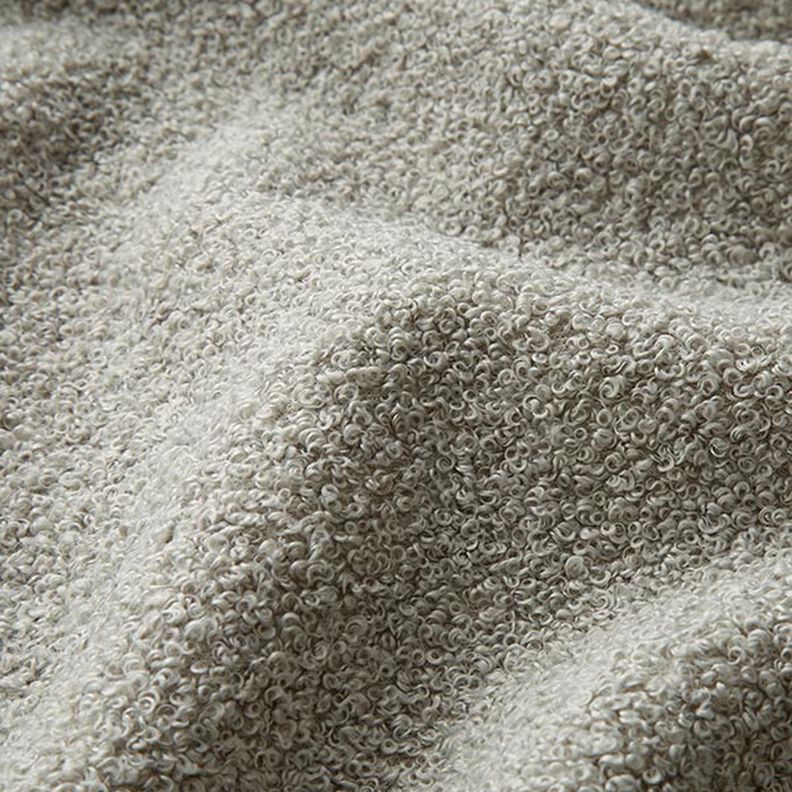 Tissu de revêtement bouclé – gris clair,  image number 2