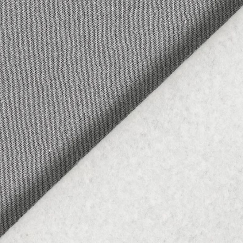 Sweatshirt gratté uni Lurex – gris foncé/argent, image number 4