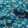 Tissu en coton Cretonne Fleurs délicates – bleu océan,  thumbnail number 2