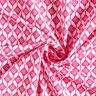 <h2>Voile de Coton Losanges Abstraits, Blanc/Rose &ndash; L&eacute;ger et Imprim&eacute;</h2>,  thumbnail number 3